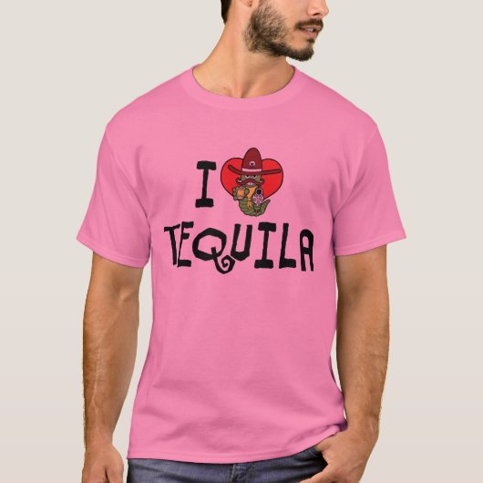 I Love Heart Tequila T-shirt (Voorkant)