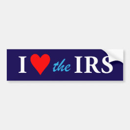I Love Heart the IRS Bumpersticker