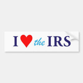 I Love Heart the IRS Bumpersticker