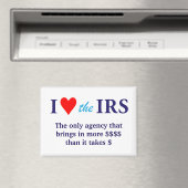 I Love Heart the IRS Magneet (Insitu (Vaatwasser))