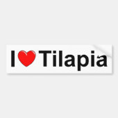 I Love (Heart) Tilapia Bumpersticker (Voorkant)