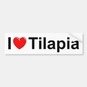 I Love (Heart) Tilapia Bumpersticker