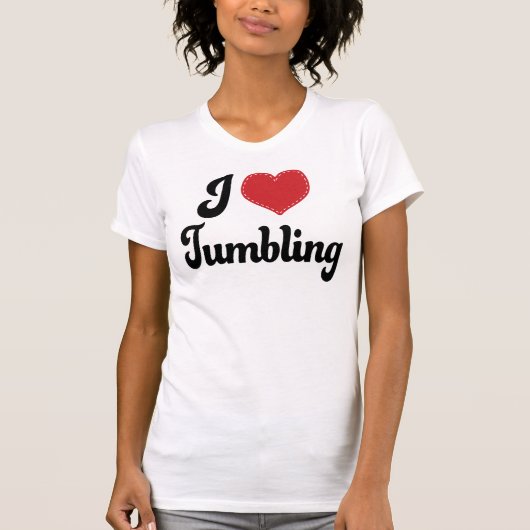 I Love (Heart) Tumbling T-shirt (Voorkant)