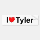 I Love (Heart) Tyler Bumpersticker (Voorkant)