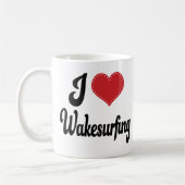 I Love (Heart) Wakesurfing Koffiemok (Links)