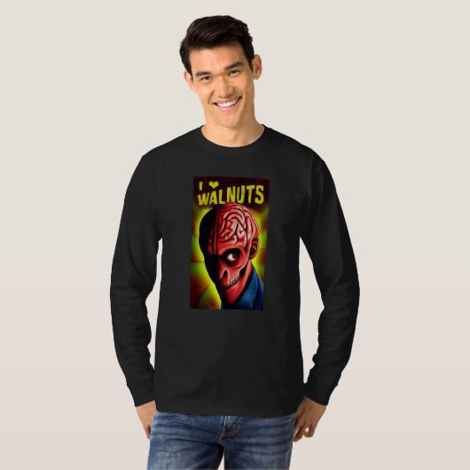 I love heart walnuts t-shirt (Voorkant volledig)