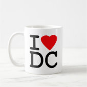 I Love Heart Washington D.C. District of Columbia Koffiemok (Links)