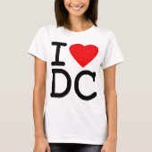I Love Heart Washington D.C. District of Columbia T-shirt (Voorkant)