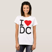 I Love Heart Washington D.C. District of Columbia T-shirt (Voorkant volledig)