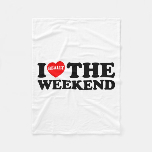 I Love Heart Weekend Funny Camping Couple Gifts Va Fleece Deken (Voorkant)