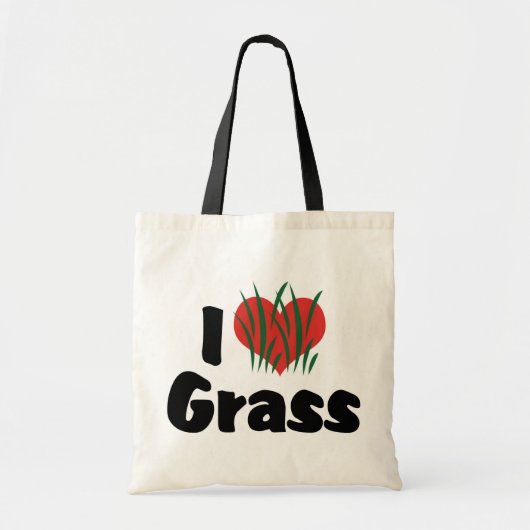 I Love Heart Wheatgras - Juicing Healthy Living Tote Bag (Voorkant)