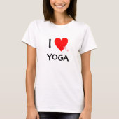I Love (Heart) Yoga T-shirt (Voorkant)