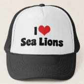 I Love Heart Zee Lions Trucker Pet (Voorkant)