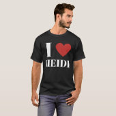 I Love HEIDI Heart Family T-shirt (Voorkant volledig)