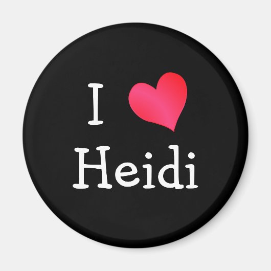 I Love Heidi Magneet (Voorkant)