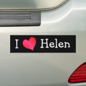 I Love Helen Bumpersticker (Op auto)