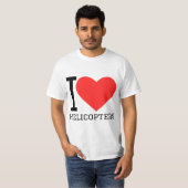 I love helicopters  t-shirt (Voorkant volledig)