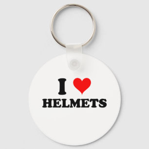 I Love Helmets Sleutelhanger