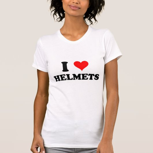 I Love Helmets T-shirt (Voorkant)