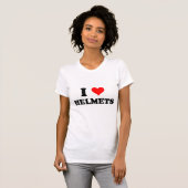 I Love Helmets T-shirt (Voorkant volledig)