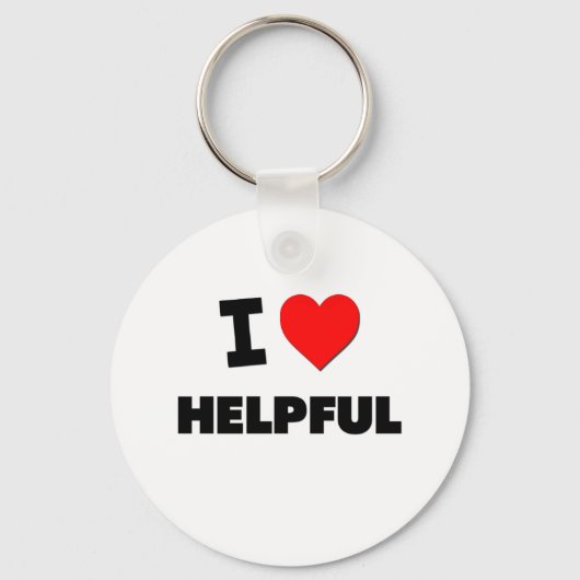 I Love Helpful Sleutelhanger (Voorkant)
