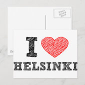 I Love Helsinki Briefkaart (Voorkant / Achterkant)
