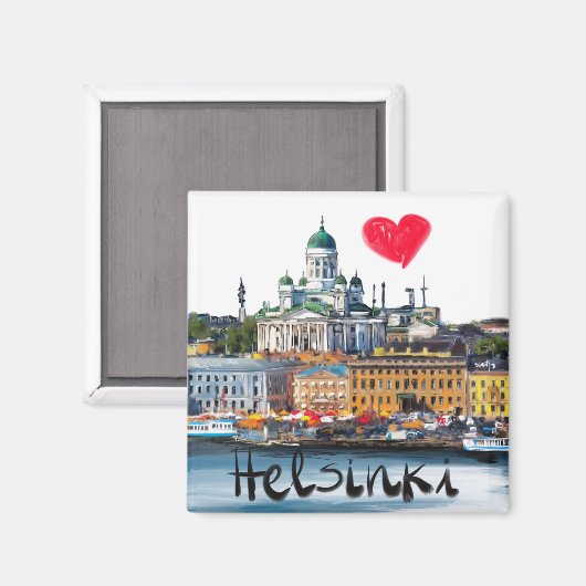 i love Helsinki Magneet (Voorkant / Achterkant)