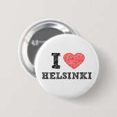 I Love Helsinki Ronde Button 5,7 Cm (Voorkant /achterkant)