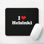 I Love Helsinki Tshirt White Tshirt Muismat (Met muis)