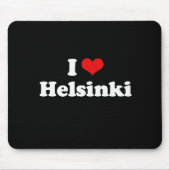 I Love Helsinki Tshirt White Tshirt Muismat (Voorkant)