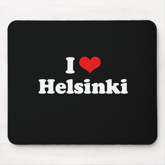 I Love Helsinki Tshirt White Tshirt Muismat (Voorkant)