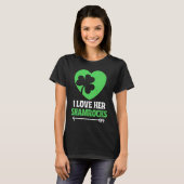 I Love Her Shamrocks St Patrick's Day Matching Cou T-shirt (Voorkant volledig)