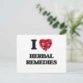 I Love Herbal Remedies Briefkaart (Staand voorkant)