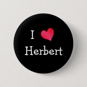 I Love Herbert Ronde Button 5,7 Cm
