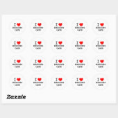 I Love Herding Cats Ronde Sticker (Vel)