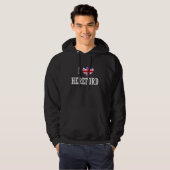 I Love Hereford England Union Jack Flag Heart Engl Hoodie (Voorkant volledig)