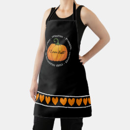 I Love Herfst All-Over Print Apron Schort