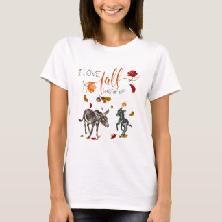 I Love Herfst for Donkey Lovers T-shirt