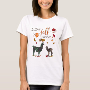 I Love Herfst for Llama Lovers T-shirt