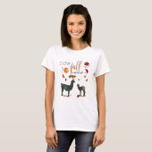 I Love Herfst for Llama Lovers T-shirt (Voorkant volledig)