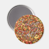 "I Love Herfst" laat Magnet achter (Voorkant / Achterkant)