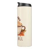 I Love Herfst - Pompoen en Pompoen Spice Latte Thermosbeker (Geroteerd rechts)