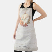 I Love Herfst Pumpkin Grandma Waterverf Rustic Woo Schort (Insitu)