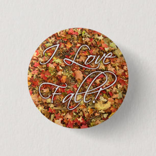 "I Love Herfst" Verlaat Button