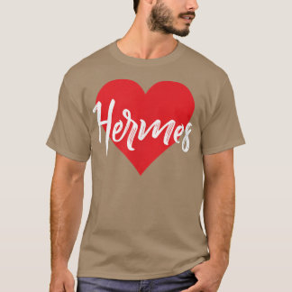 I Love Hermes First Name Tshirt I Heart Named