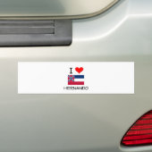 I Love Hernando Mississippi Bumpersticker (Op auto)