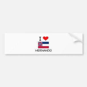 I Love Hernando Mississippi Bumpersticker