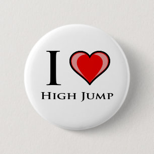 I Love High Jump Ronde Button 5,7 Cm