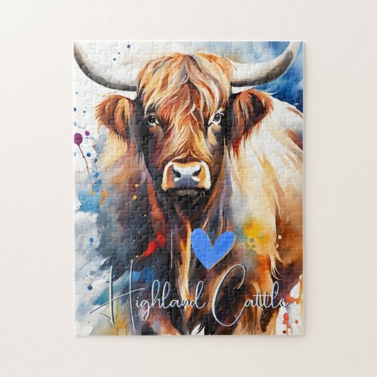 i love Highland Cattle Legpuzzel (Verticaal)