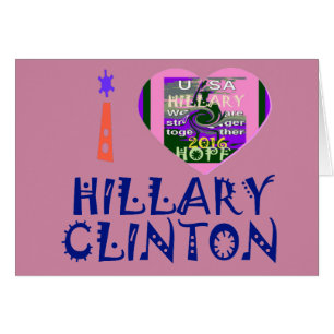 I Love Hillary Clinton for USA President Heart